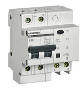 GENERICA АД12 2Р 50А 30мА (MAD15-2-050-C-030) / Автоматический выключатель дифференциального тока