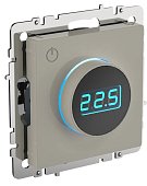 Термостат электронный с индикацией BRITE ТС10-1-БрКр бежевый (BR-RT11-K10)