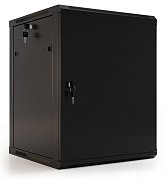 TWB-0966-SR-RAL9004 / Шкаф телекоммуникационный 19" настенный 9U