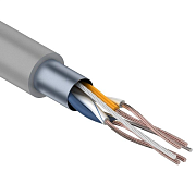 F/UTP, CAT 5e, PVC, 2PR, 24AWG, INDOOR, STRANDED, серый, 305м, REXANT (01-0125) / Кабель «витая пара» (LAN) для структурированных систем связи