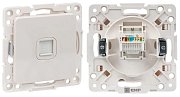 Стокгольм Механизм Розетки RJ-45 1-местной (EYK01-035-10) / Механизм Розетки RJ-45 1-местной