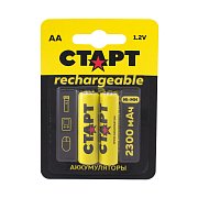 СТАРТ HR6 (AA, 2300 mah), упак. 2 шт. БЛИСТЕР / Перезаряжаемые аккумуляторы