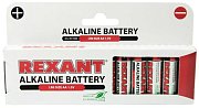 Алкалиновая батарейка AA/LR6 1,5 V 12 шт. REXANT (30-1026) / Элемент питания
