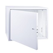 Шкаф телекоммуникационный 19" настенный антивандальный распашной 8U 600×400×450мм,(ШxГxВ) RAL 7035 (04-2252) / Шкаф телекоммуникационный 19" настенный 8U