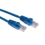 Патч-корд U/UTP, CAT 5e, RJ45-RJ45, 26AWG, LSZH, синий, 1м  REXANT (02-0104-1) / Патч-корд UTP