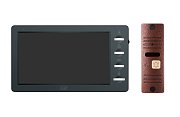 CTV-DP3702 Gamma (черный + бронза) / Комплект видеодомофона