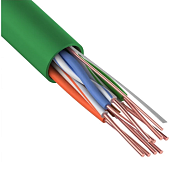 U/UTP, CAT 5e, нг(А)-LSLTx, 4х2х0,52мм, 24AWG, INDOOR, SOLID, зеленый, 305м REXANT (01-0061) / Кабель «витая пара» (LAN) для структурированных систем связи