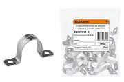 Скоба металлическая 2-х лапковая D19-20мм (100 шт) TDM (SQ0409-0015) / Скоба двухлапковая оцинкованная