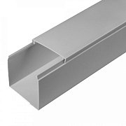 Короб 60х60 (Промрукав) (PR03.0078) / Кабель-канал с двойным замком серый 60х60