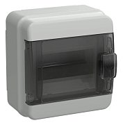 Корпус пластиковый навесной TEKFOR КМПн-6 IP65 черная прозрачная дверь (TF5-KP72-N-06-65-K03-K02) / Корпус пластиковый