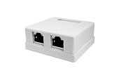 Компьютерная розетка 8P8C (RJ-45), FTP, Cat.5e, 2 порта (10-0308-1)