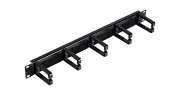 NMC-OP530HB-1U-BK-2 (2 шт) / Кабельный органайзер 19" с щёточным вводом