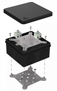 Коробка огнестойкая для о/п двухкомпонентная 100х100х50 (60-0300-9005-FR2.5-4) / Коробка огнестойкая