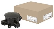 КЭМ 2-660-4 ОП D95мм IP65, 4-х рожковая (карболит) TDM (SQ1401-1102) / Коробка электромонтажная