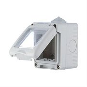 Коробка герметичная 45х45мм IP55, серая, LK45 (855003) / Коробка герметичная с прозрачной, силиконовой панелью