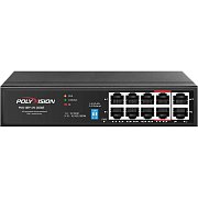 PND-08P-2G (60W) / Коммутатор 10-портовый с функцией PoE