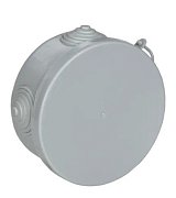 Коробка распаячная КМ для открытой проводки D85х40 IP54 4 гермоввода серый GENERICA (UKO21-085-040-000-K03-54) / Коробка распаячная