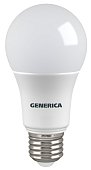 Лампа светодиодная A60 груша 8Вт 230В 4000К E27 GENERICA (LL-A60-08-230-40-E27-G)
