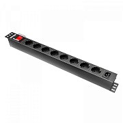 NTSS-PDU-DA1015 гор.размещ. 8xSchuko базовые 10A C14 / Блок розеток 19"