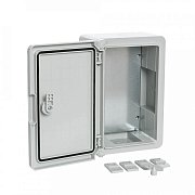 ЩМП IP65 Корпус пластиковый с монтажной панелью серая дверь 300х200х130 (PR08.26480) / Корпус пластиковый