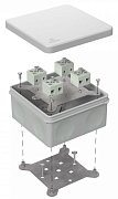 Коробка огнестойкая для о/п двухкомпонентная 100х100х50 (60-0300-7035-FR6.0-8) / Коробка огнестойкая