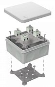 Коробка огнестойкая для о/п двухкомпонентная 100х100х50 (60-0300-7035-FR2.5-8) / Коробка огнестойкая