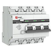 АД-32 3P+N 16А (С) 30мА тип AC эл. 4,5кА  PROxima (DA32-16-30-4P-pro) / Автоматический выключатель дифференциального тока