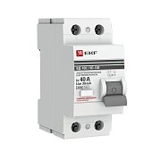 УЗО ВД-100 2P 40А 30мА тип AC эл-мех  PROxima (elcb-2-40-30-em-pro) / Выключатель дифференциального тока (УЗО)