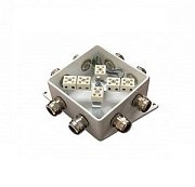 КМ-О (12к*10,0)-IP66-120х120, шесть вводов / Коробка монтажная огнестойкая