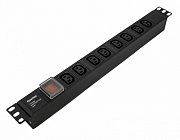 SHE19-8IEC-S-IEC / Блок розеток 19"