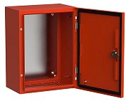 Корпус металлический TITAN 5 ЩМП-40.30.20 400х300х200 УХЛ1 IP66 RAL3020 красный с монтажной платой (TI5-13-N-040-030-020-66) / Корпус металлический с монтажной платой