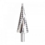 Сверло по металлу ступенчатое ТИТАН 4,0-30,0 мм 98 mm 65 HRC Р6М5 TiN Kranz (KR-12-6612) / Сверло по металлу шлифованное