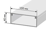 Кабель-канал 100х40 ЭЛЕКОР белый (CKK10-100-040-1-K01) / Кабель-канал