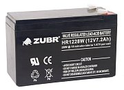 ZUBR HR 1228W (12V, 7,2Ah) / Аккумулятор герметичный свинцово-кислотный