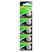 GP Lithium CR2032 (GP CR2032-2C5 100/2000), упак. 5 шт. БЛИСТЕР