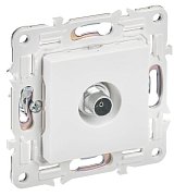 SKANDY Розетка TV оконечная SK-A12W скрытой установки арктический белый (SK-A10-O-K01) / Розетка TV