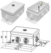 КМ IP55-0812 (без DIN рейки) / Коробка монтажная электротехническая