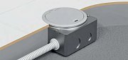Люк в пол на 1,5 поста (45х45мм) с суппортом и коробкой IP66, сталь LUK/1,5AL66 (70031) / Люк в пол