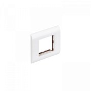 NTSS-FR-PM-45х45-WT / Рамка с суппортом 80х80мм для модулей 45х45
