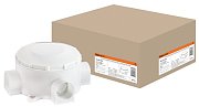 Распаячная коробка ОП D80х35мм, IP42, 3-х рожковая, белая TDM (SQ1401-4004) / Распаячная коробка ОП