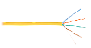 U/UTP 4pair, Cat5e, Solid, In, нг(А)-HF (NMC 4100C-YL) / Кабель «витая пара» (LAN) для структурированных систем связи
