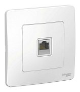 BLANCA розетка RJ45 1-местная, кат. 5Е, скрытой установки, белый (BLNIS045001) / Розетка компьютерная