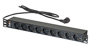 TLK-RSC09-M-04-BK / Блок розеток 19"