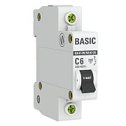 Автоматический выключатель 1P 6А (C) 4,5кА ВА 47-29 Basic (mcb4729-1-06C) / Автоматический выключатель