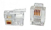 PLUG-6P4C-P-C2-100 (100 шт) / Разъем RJ-12