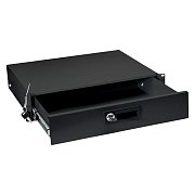 DRW-2U-BK (8637c) / Ящик для документов 2U, глубиной 360 мм, цвет черный