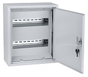 ЩРН-24+ (26 модулей, полунадрезное окно на задней стенке) (350х300х120) Народный (SQ0905-0721) / Корпус металлический