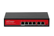 PND-04P-2M-BT1 (65W) / Коммутатор неуправляемый 6-портовый с функцией PoE