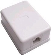 RJ-11-1 розетка, 1 выход (6Р4С) / Розетка