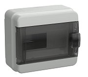 Корпус пластиковый навесной TEKFOR КМПн-8 IP65 черная прозрачная дверь (TF5-KP72-N-08-65-K03-K02) / Корпус пластиковый